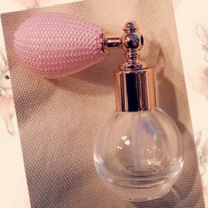 Vintage Inspired Elegant Mini Pink Perfume Atomizer